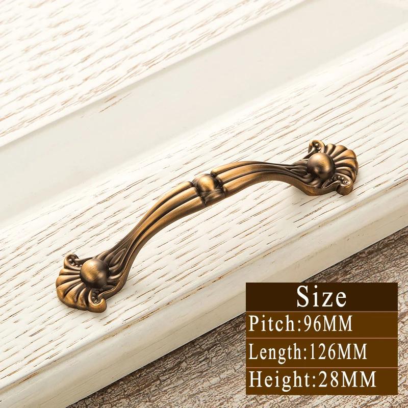 Vintage Gelbbronze Griffe | Retro Schubladengriffe & Schrankknöpfe | Massiv Messing Möbelgriffe für Türen, Küche & Schlafzimmer