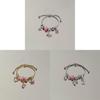 Sweet Cool Princess Style Pink Butterfly Pendant Bracelet With Rhinestones For Women