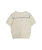 MONBIRDIE GOLF Logo Sailor Summer Knit Cream