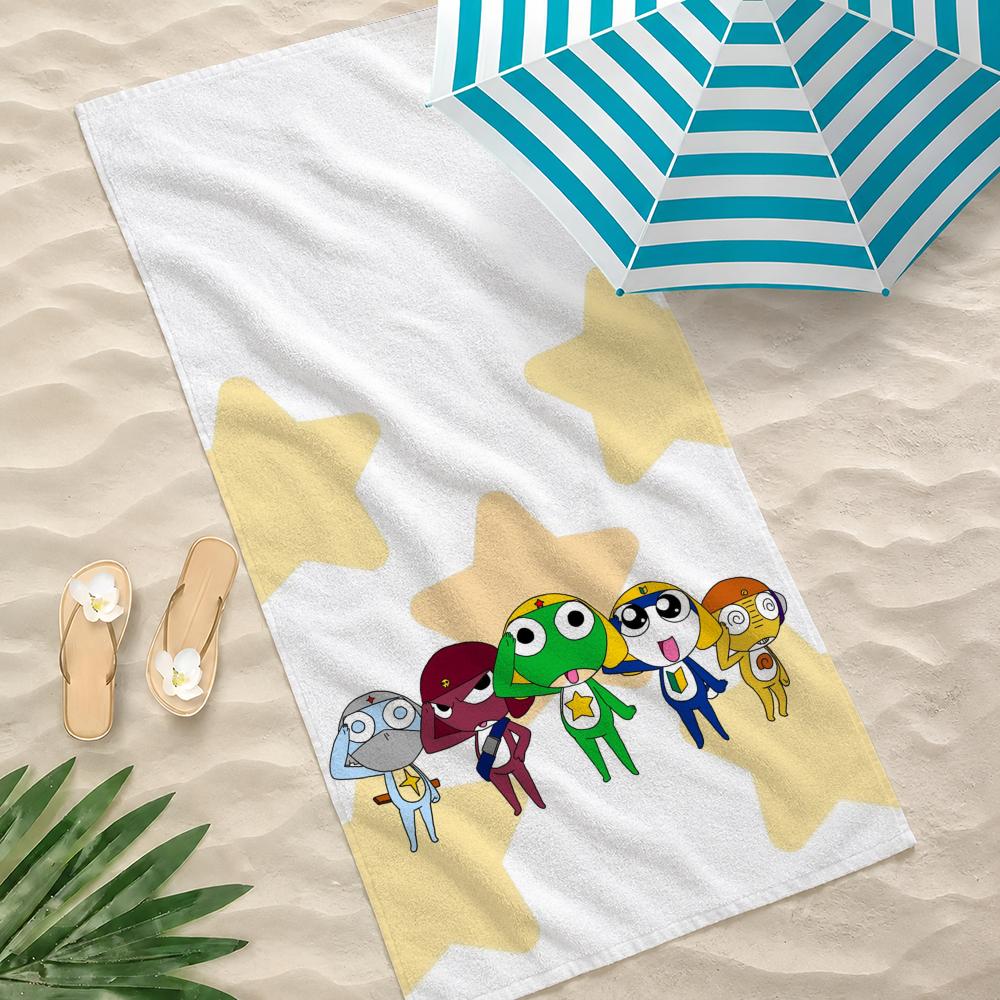 Anime K-Keroro Gunso Towel Towel Beach Towel, Quick Drying Absorbent Bath Towel for Swim,Gym,Camping,Outdoor Hot