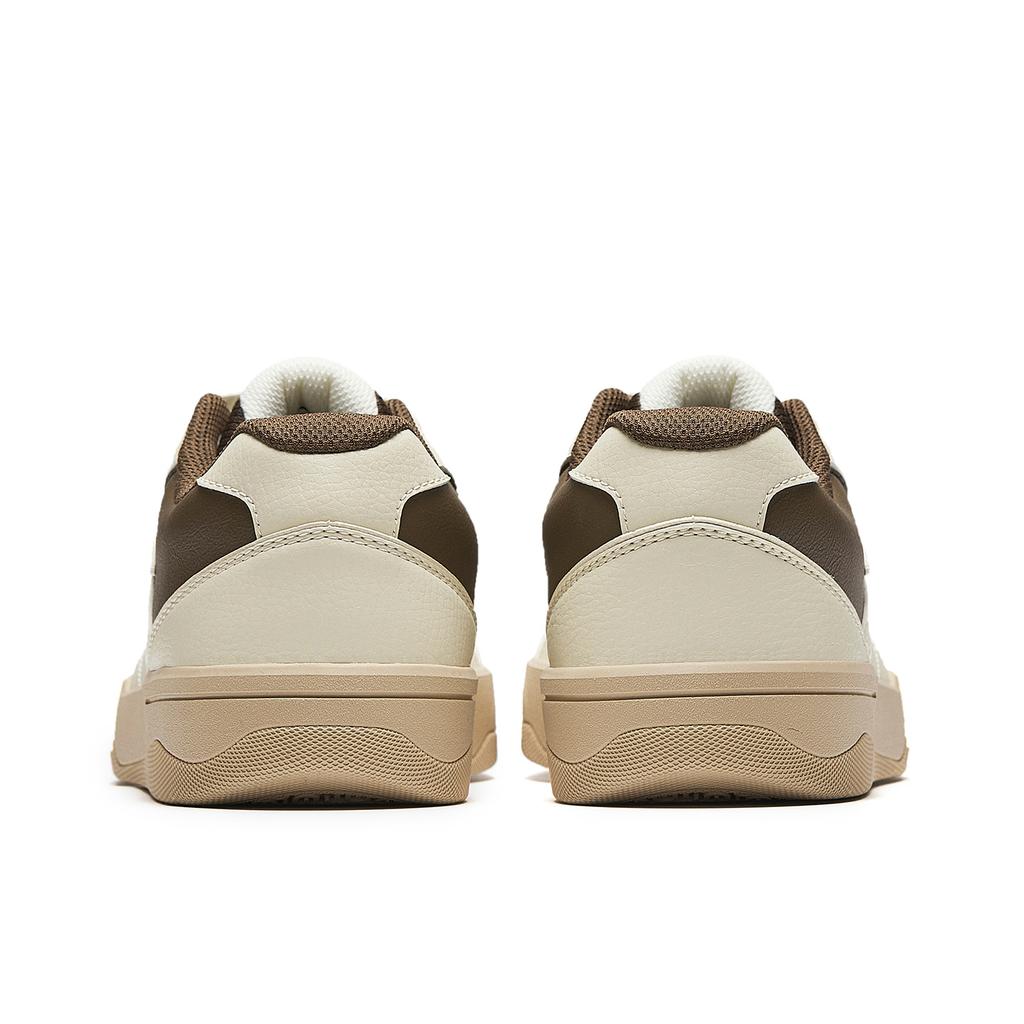 Anta Road Charge Mocha Leather Couples Outdoor Street Skateboard Fashion Durable Lightweight Low-Top Skate Shoes Men Sneaker Light-Brown 912548008-3