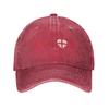 Cotton Georgian Heartbeat I Love Country Flag Georgia Heart Family Baseball Cap Sun Protection Women Georgia Flag Dad Hat Spring