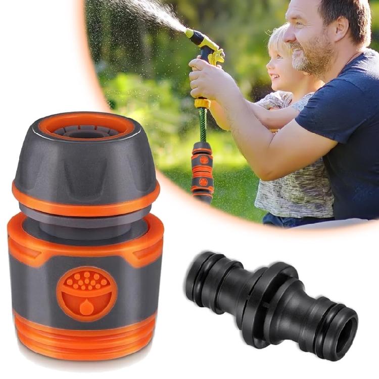 Multiple Size Hose Connector Pack 4 Standard Fittings and 2 Expandable Couplers for Stable Connection