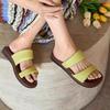 Fashion Flats Women Slippers Walking Cozy Shoes Casual Dress Woman's Sandals Summer 2025 Fashion Flip Flops New Dress Sandalias De Mujer