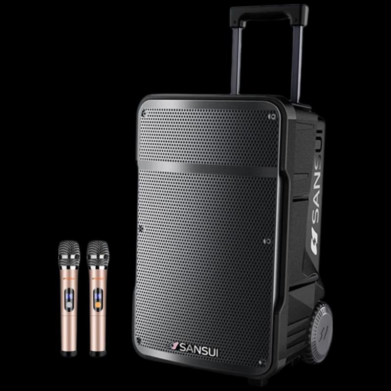 SANSUI A12 12-inch Portable KTV Trolley Speaker (CN Version)