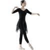 Women's Modern Dance Practice Suit - Adult Dance Costume with Skirt and Pants