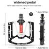WEST BIKING Bicycle Pedals Ultralight Anti-slip CNC BMX MTB Road Bike Pedal Cycling Sealed Bearing Bike Pedals