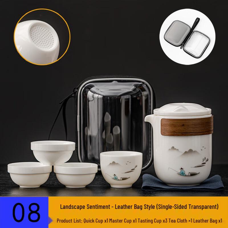 

Shangqi Portable Travel Tea Set with 1 Pot & 4 Cups