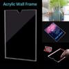 High Clarity Clear Acrylic Wall Frame A4 A5 Sign Holder for Certificate Photo License Document Shop Office Home Display