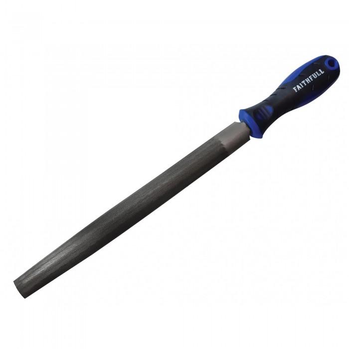 Faithfull Half-round Second Cut File, Handled