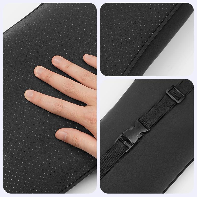 Hijk1 Car Neck Pillow Seat Headrest Automatic Memory Cotton Protective Pad For VW Golf T‑Roc Tiguan Polo Passat T‑Cross Taigo ID.4