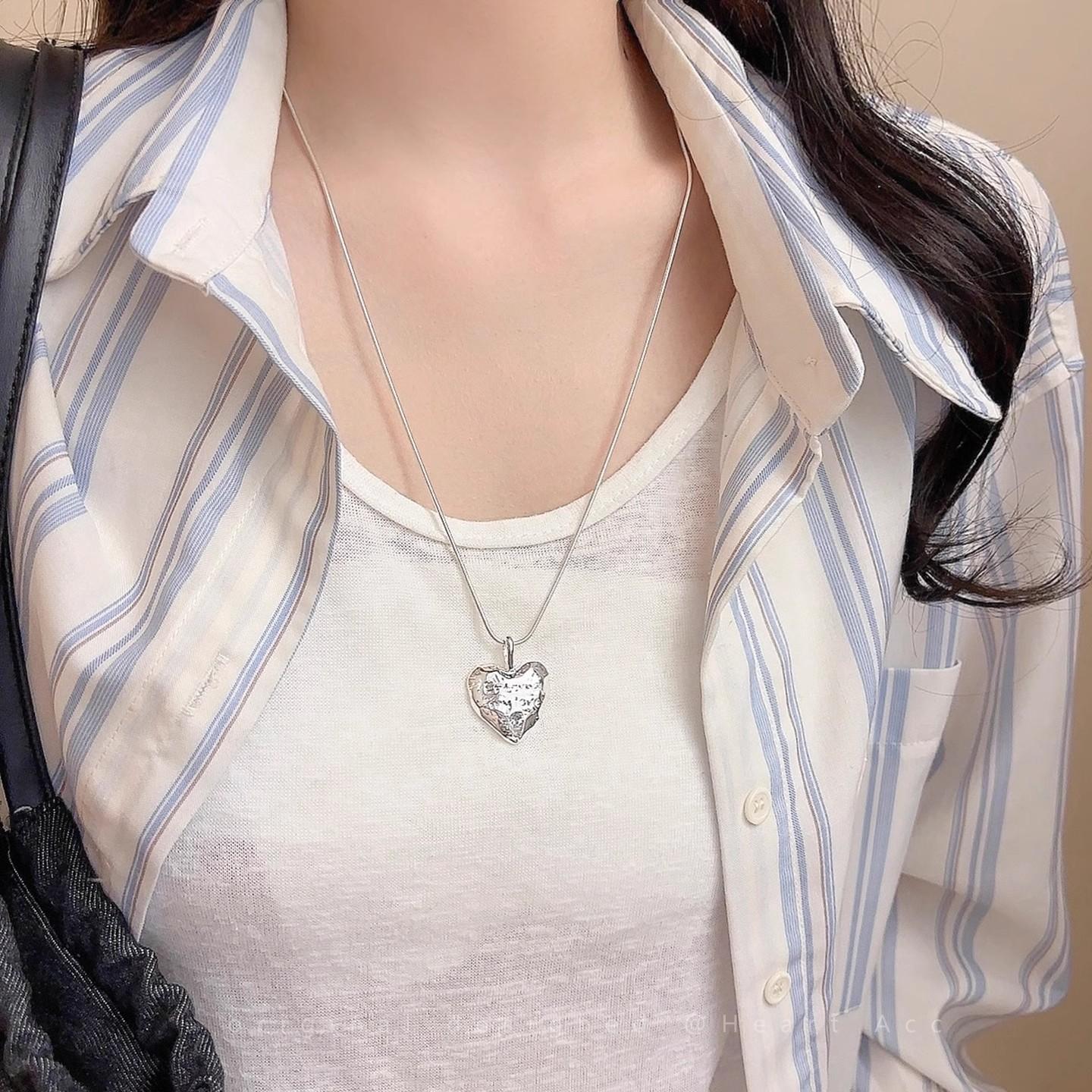 Серебряное ожерелье с подвеской в виде звезды любви, женская нишевая цепочка для свитера в стиле инс, длинные аксессуары