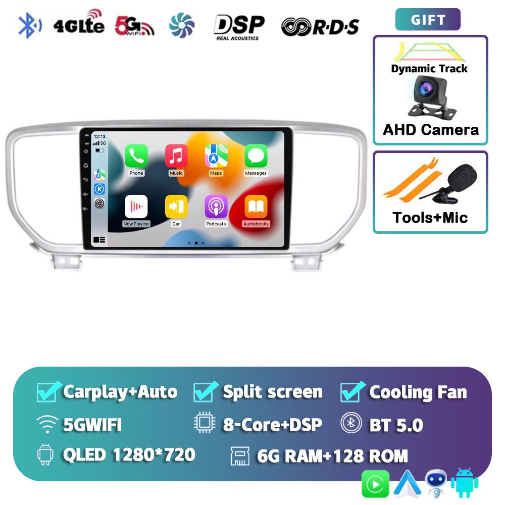 Android 14 Auto Carplay WIFI+4G Car Radio For KIA Sportage 4 KX5 2016 2017 2018 Navigation GPS Multimidia Video Player Stereo BT
