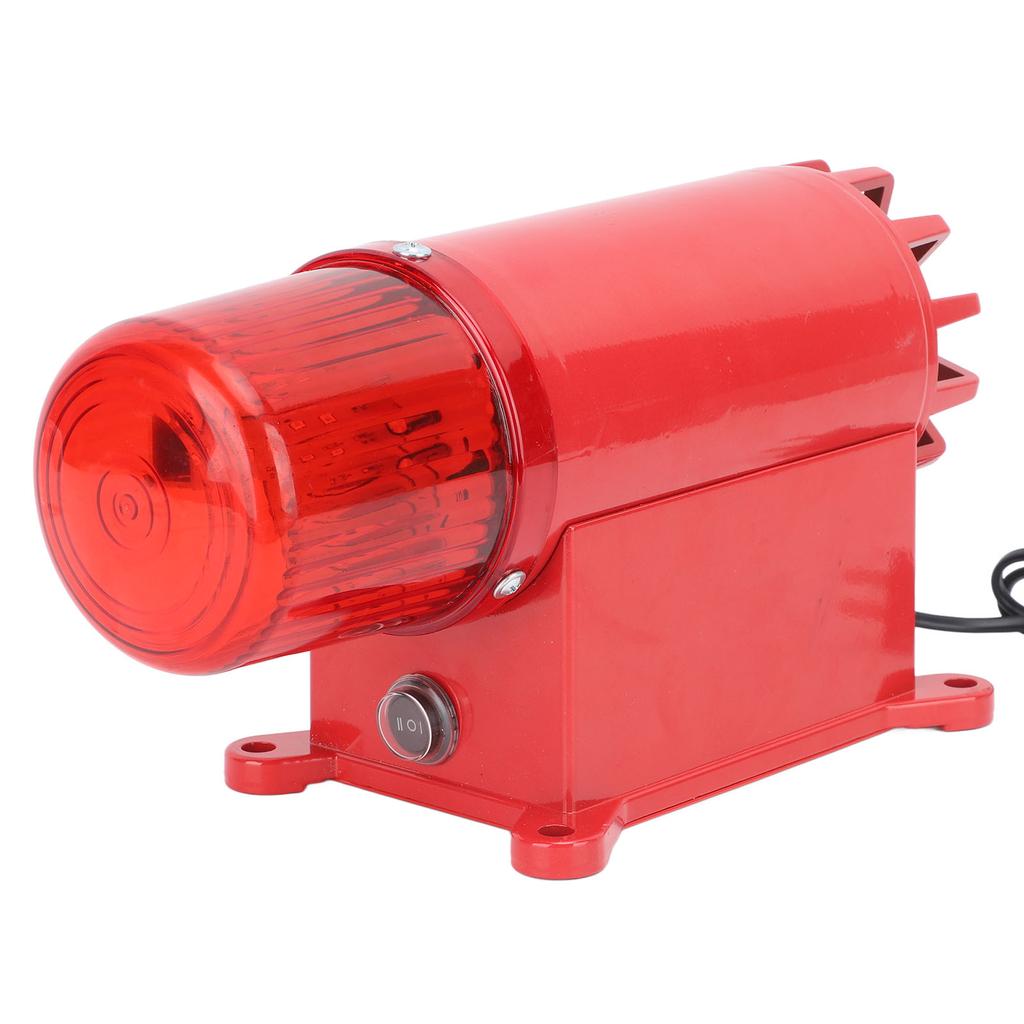 Industrial Alarm High Decibel Horn Sound Light Alarm 3 Volume Adjustment Warning Lamp for Outdoor Port Crane US Plug