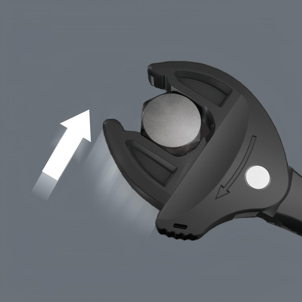 Heavy-Duty Industrial Crab Claw Wrench - Quick-Adaptive Ratchet, Wide Jaw Adjustable Tool for Automotive Repair, Plumbing