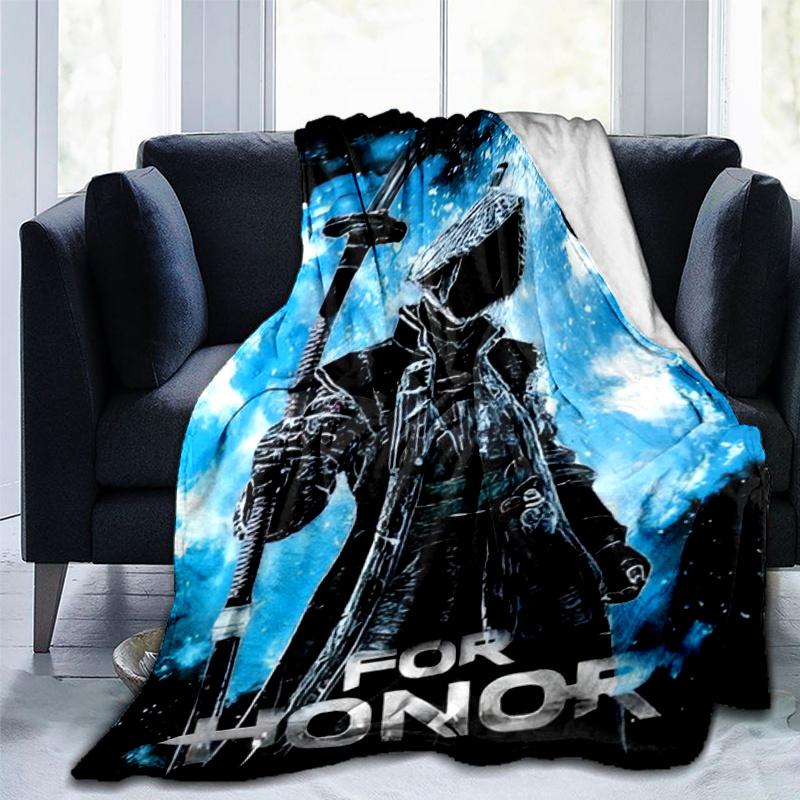 For Honor Theme Printed Blanket,Perfect for Couch, Bed, Travel & Outdoor Use | Machine Washable, Cozy & Durable.