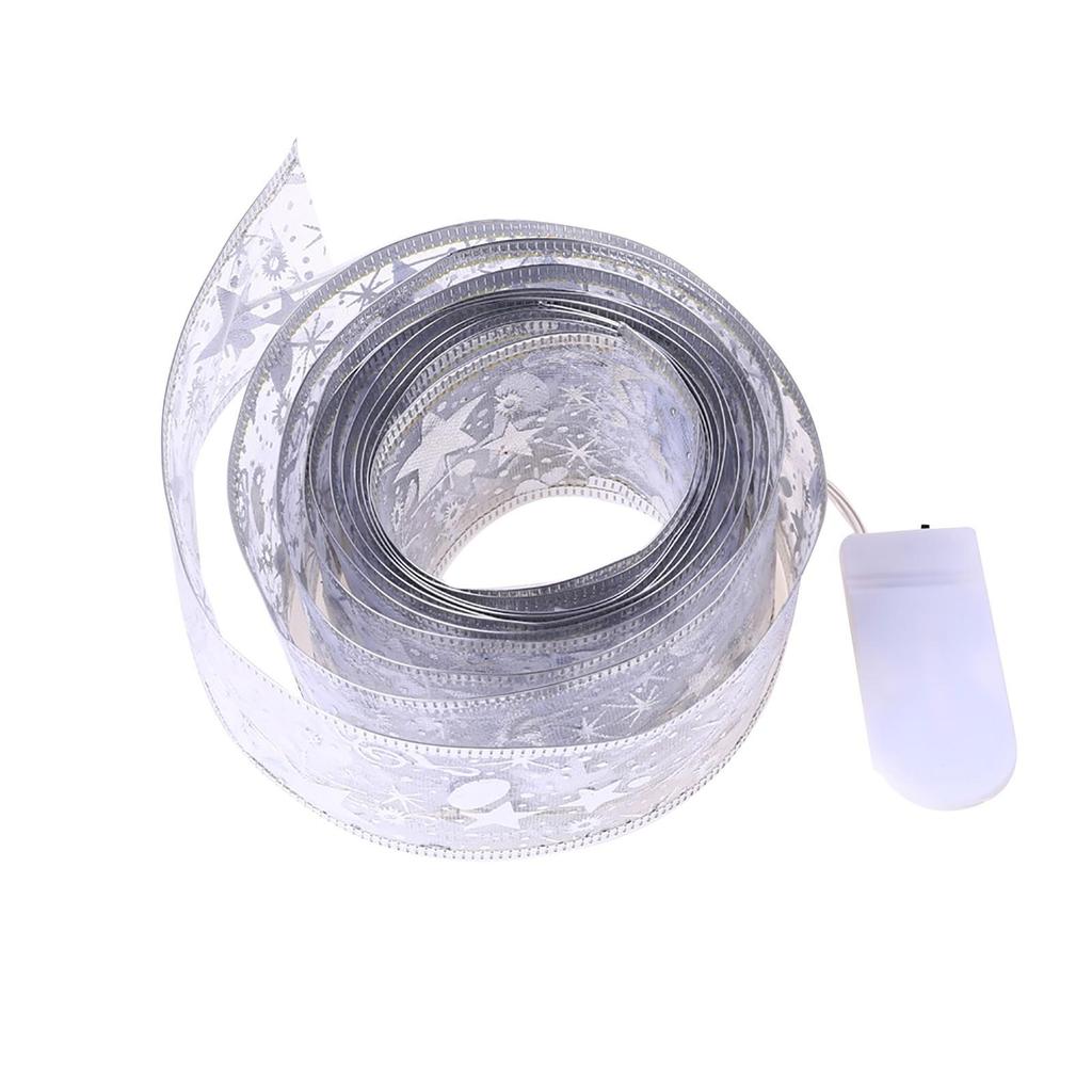Christmas Party Decoration 1m Ribbon Night Light Christmas Tree LED String