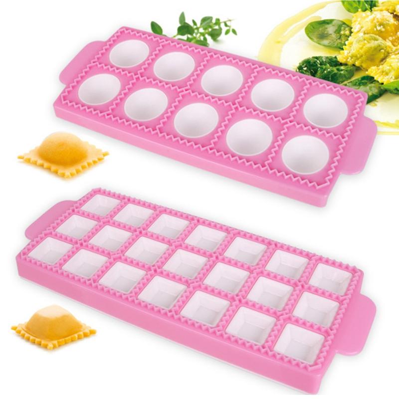 

10/21 Grids Ravioli Mould Practical Italian Dumplings Mold DIY Ravioli Fondant Mold Cake Decoration Kitchen Baking Tools