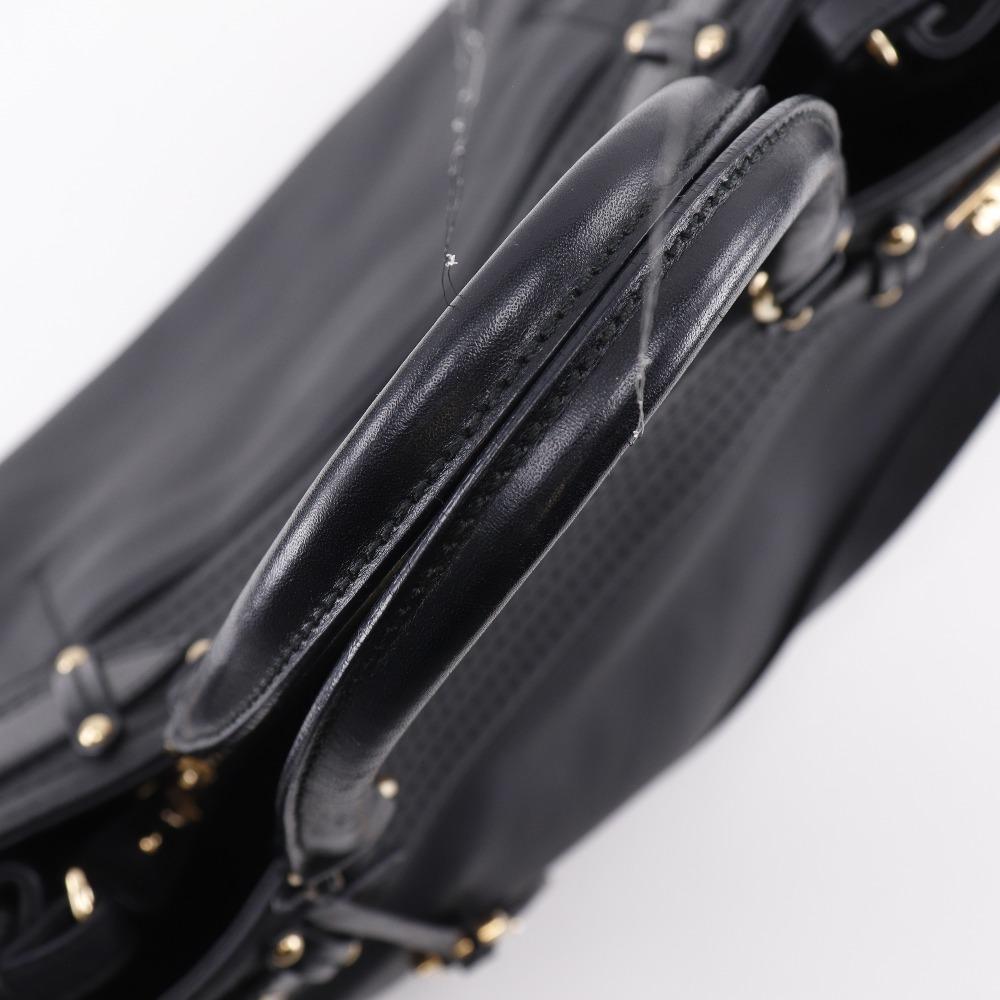 Salvatore Ferragamo Gancini Tote Bag AB-21C464 2WAYSkulderveske svart Kalveskinn Kvinner Brukt