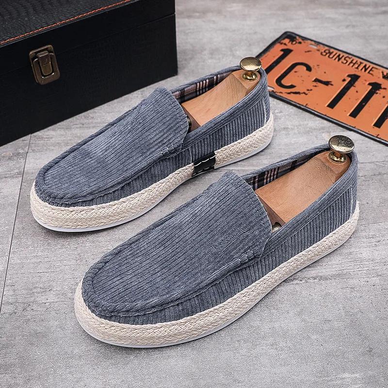 Men's Shoes Summer Breathable Lazy Casual Shoes Versatile Board Shoes Men's Cloth Shoes Sailing Shoes Men Sweat-Absorbant