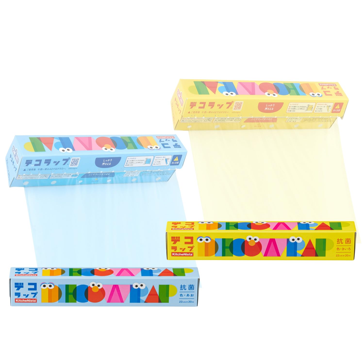 

Kitchenista Deco Wrap Antibacterial Cute 22cm x 20m Color Wrap Yellow 1 (Blue, each)