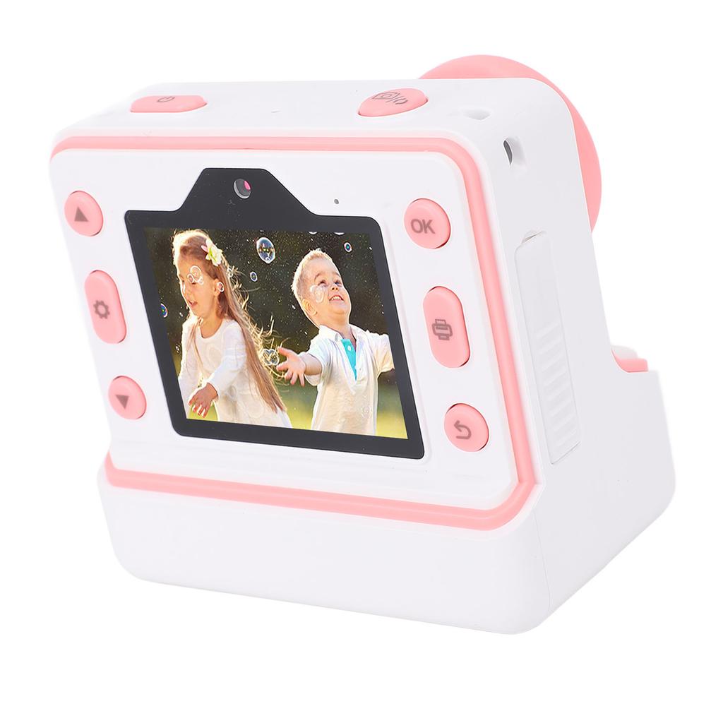 48MP   Fotocamera di Stampa con 3 Rotoli di Carta Termica Fotocamera Doppia Anteriore Posteriore Schermo HD Stampa Termica Foto in Bianco e Nero per Bambine Bambini