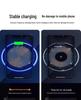 15W Round Mirror Surface Wireless Charger for iPhone 8-16: Cool, Low-Temperature Charging