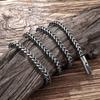 Vintage Oxidized Cuban Link Chain Necklace for Men Stainless Steel Punk Rock Style Foxtail Chain Unique Male Jewelry Gift