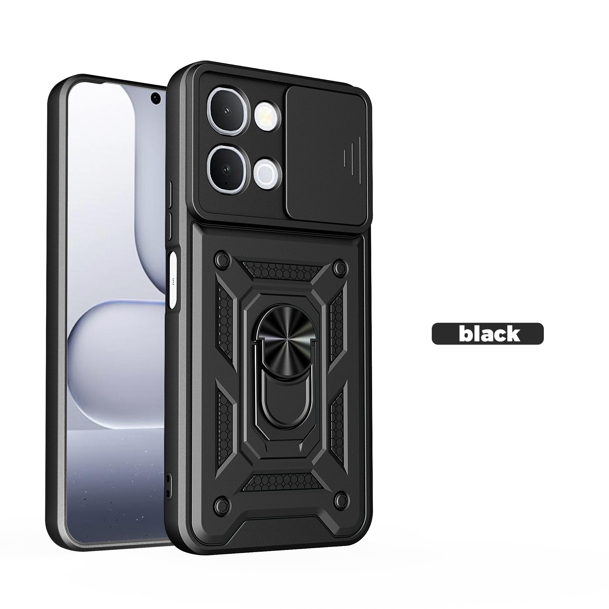 

For Vivo Y31d Case vivo Y11D Phone Case Vivo Y51Pro T5X IQOO Z11X Magnetic Ring Armor Phone Case Slide Camera Protect Back Cover For Vivo Y11d