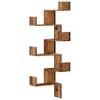 6-Tier Irregular Corner Shelf, Storage and Display Racks for Living Room, Bedroom, Hallway, Entryway, and Bathroom, 45x45x147cm