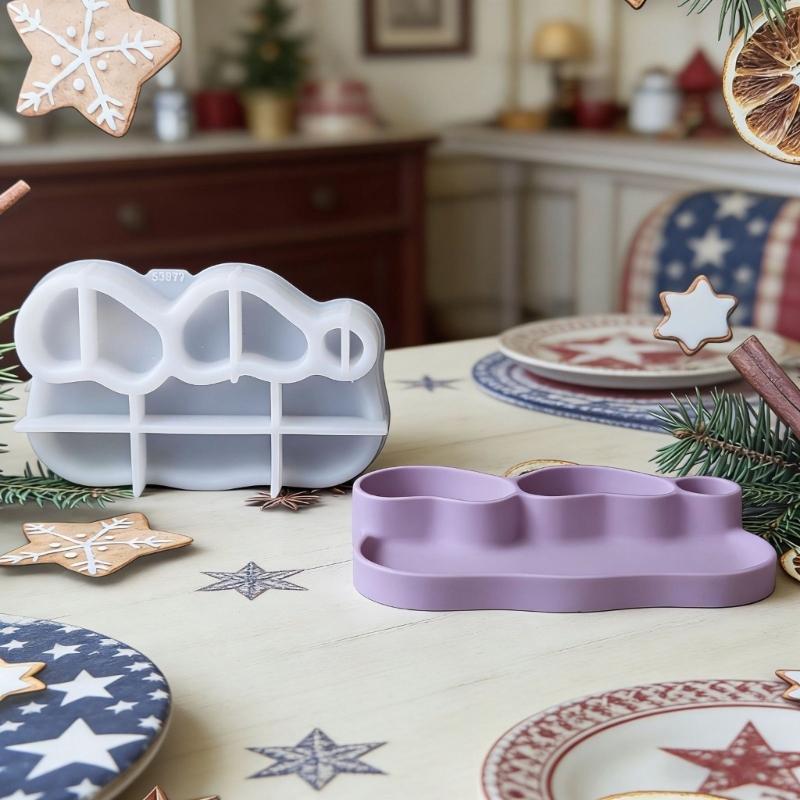 Heart Shape Silicone Decorative Plate Mold Handmade Molds for Resin Jewelry Tray and Home Ornament Craft Projects
