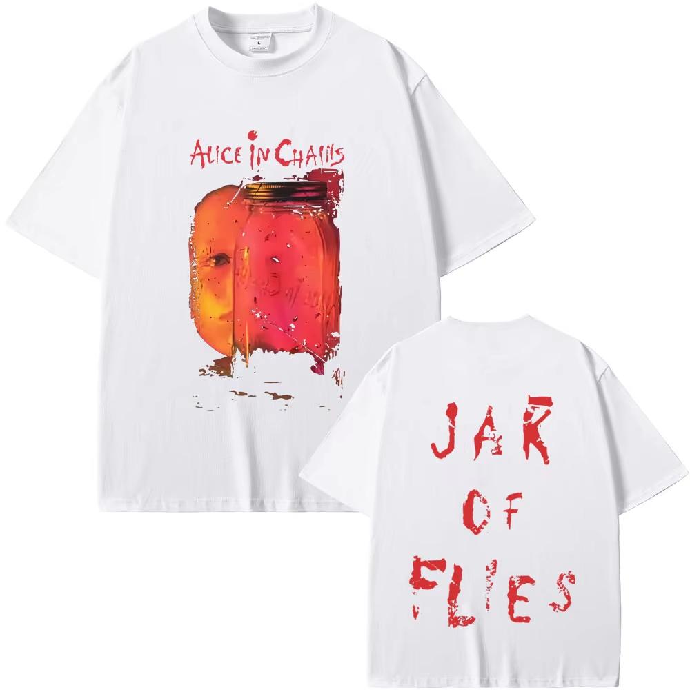 Rock Band Alice In Chains Jar of Flies Album Graphic T-shirt Men's Women Gothic Punk Pop Music Streetwear Male Fashion T Shirts
