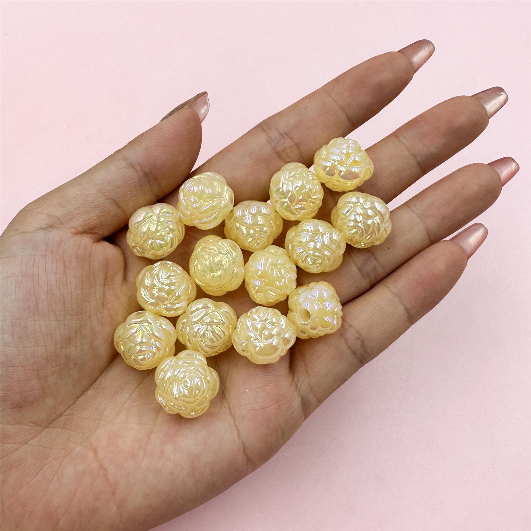 

Свободные бусины цветы 15 шт. для ожерелья 21 мм модные браслеты изготовление ювелирных изделий акрил DIY