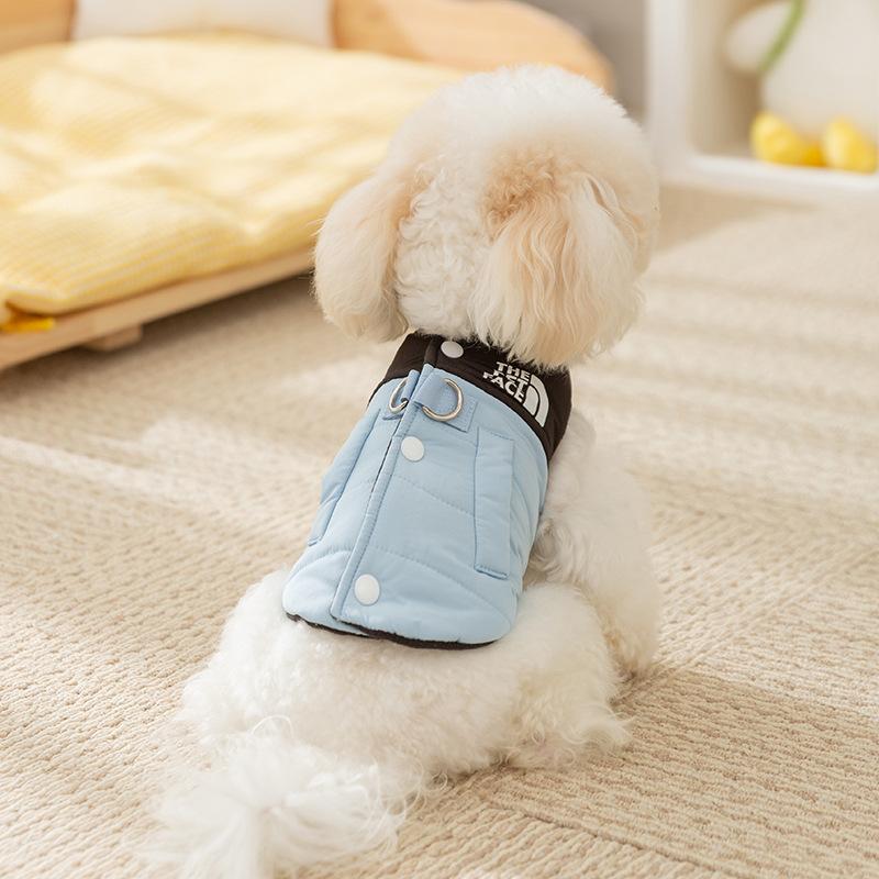 

Golden Retriever Border Shepherd Autumn and Winter Warm Small Medium and Large Dog Dog Clothing Casual Teddy Two-legged Cotton-on Clothing Pet XS (recommended weight 1-1.5 kg)