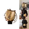 Stylish Korean Fashion Casual Women's Bucket Bag Trendy Fall Collection In Black And Brown