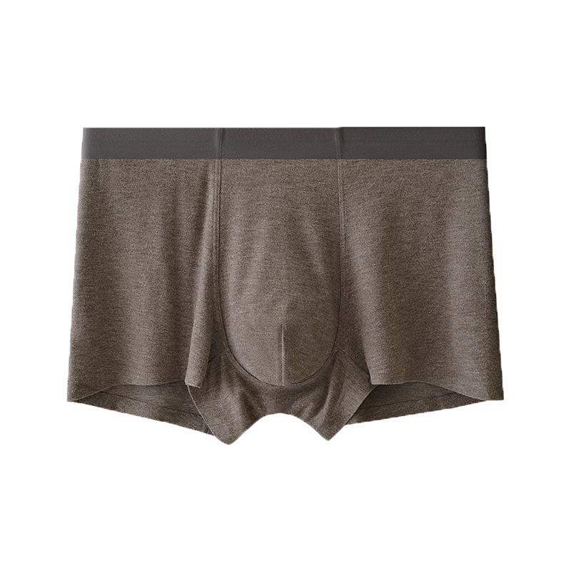 Men's Seamless Warm Underwear: Soft, Breathable, Antibacterial Mulberry Silk with Acrylic Brushing, for Autumn and Winter.