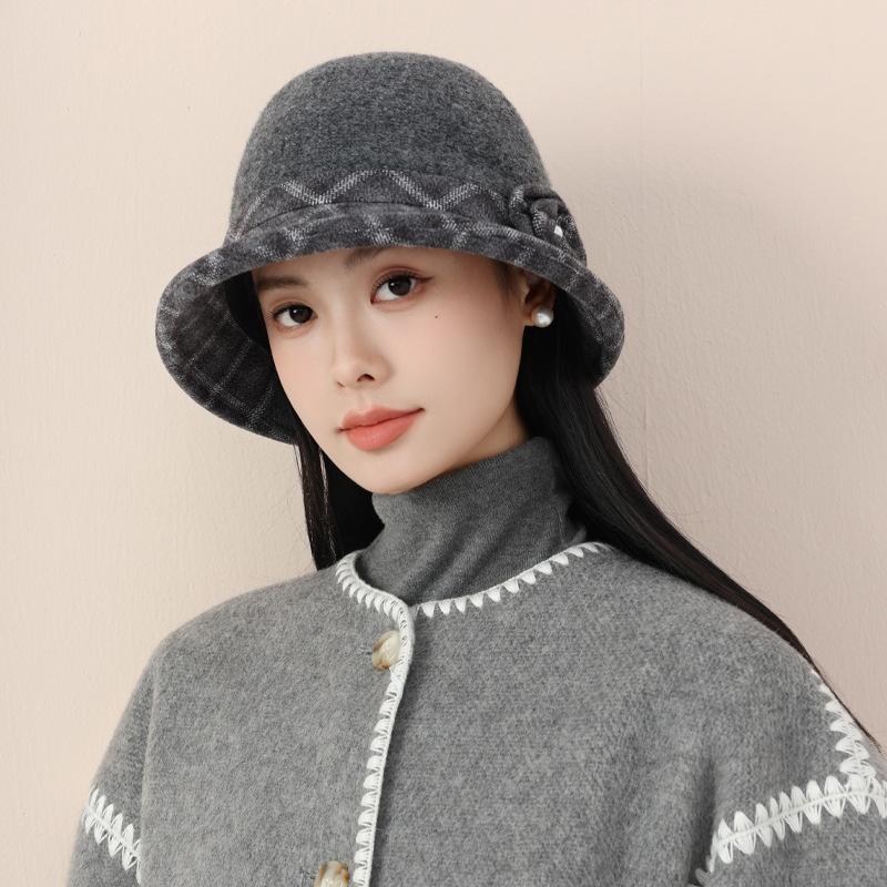 

Осенне-зимняя шляпа женская ретро шляпа-ведро шляпа для среднего и пожилого возраста шляпа-котелок шляпа для женщин осенне-зимняя универсальная теплая шапка от холода one size