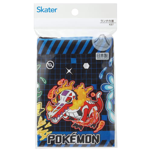 Skater Children's Drawstring Lunch Bag, Made in Japan, Pokemon Design, Size 25, Boys, KB7-A