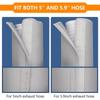 Portable AC Hose Insulation Sleeve – Exhaust Duct Vent Cover, Fits 5" & 5.9" Diameter, PVC Insulated Protector