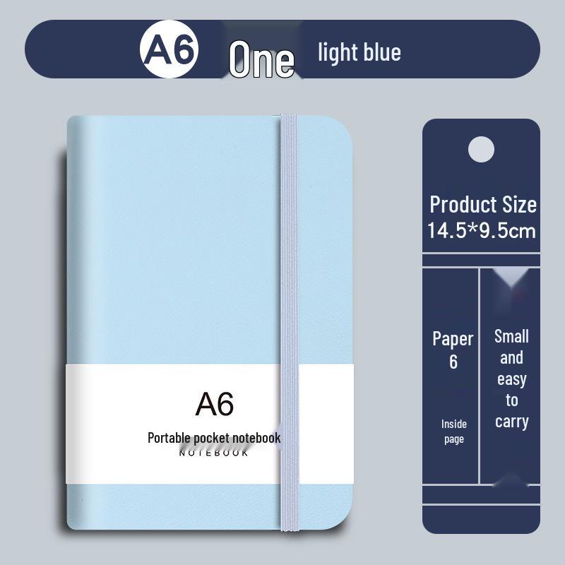 Frischer Stil A6 A7 Tasche Effizienzplaner – Leichtes Kunstledernotizbuch