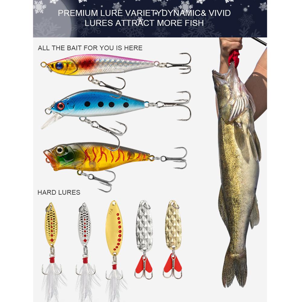 Advent Calendar 24 Days Fishing Christmas Gifts Fishing Lure Advent