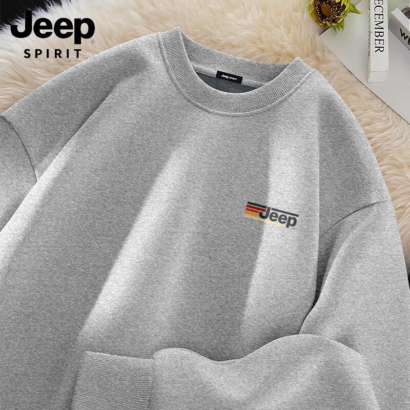 

JEEP SPIRIT Men s Heavyweight 420G Fleece-Lined Sweatshirt XL