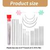 10 Set Knitting Needle with Bottle Big Eye Hand Sewing Needle Large Eye Curved Needle Stitching Needle for Sewing