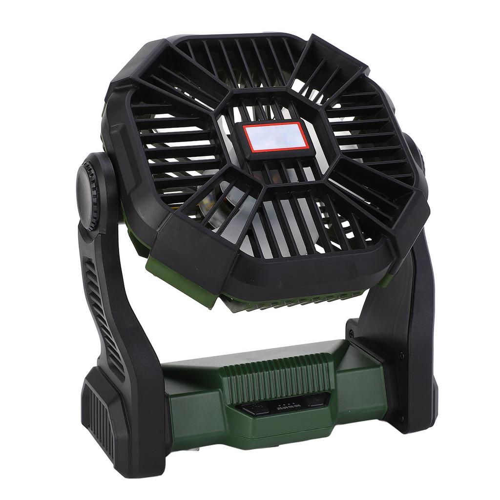 Camping Fan with LED Lantern Multifunction 8000mAh Portable Outdoor Camping Fan Power Bank for Camping Fishing Outage  