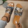 Wish independent station 20252025 spring and summer foreign trade new large size cool slippers women's light wedge slippers