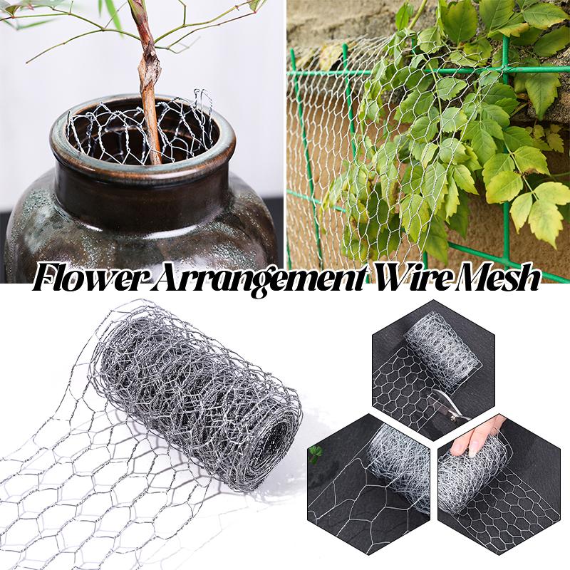 3M Chicken Iron Wire Mesh Animal Fence Net Hexagonal Netting Fencing Cages Aviary Fence for DIY Craft Home Garden Supplies
