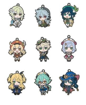 Bushiroad Creative Genshin Impact Kapsel-Gummiarmband Bd. 2 [Komplettes Set mit 9] Gachapon Kapselspielzeug