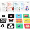 Babys Schwarz-Weiß-Hoher Kontrast Lernkarten Visuelle Stimulationskarten Montessori Spielzeug Lern- und Bildungsspielzeug für Babygeschenke