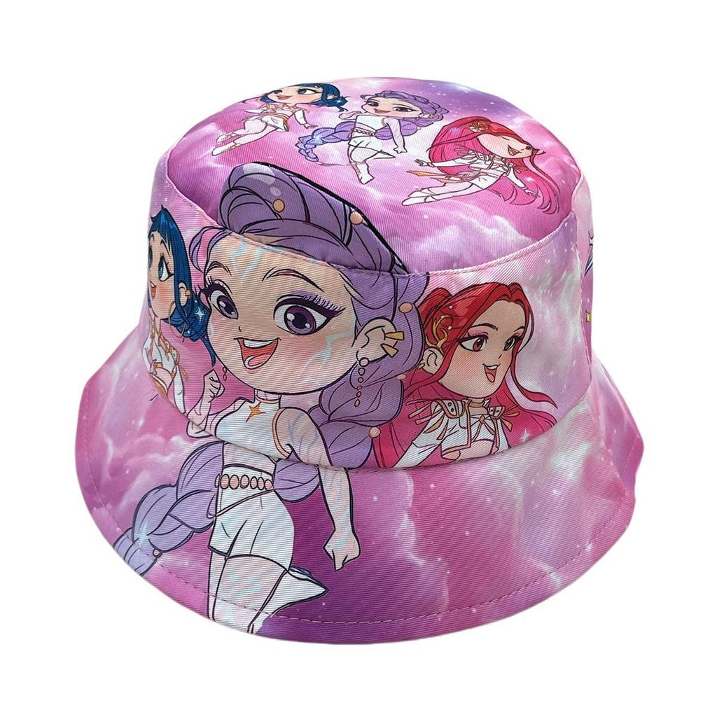 Adorable Child Witch Girl Group KPOP 3D Fishing Hat for Spring Girls Sunscreen Hat