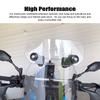 Motorcycle Windshield Extension Universal Adjustable Airflow Windscreen Extender Fits All Motobikes (Transparent)